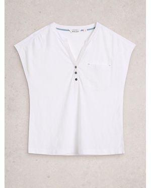 White Stuff Stuff Cecily Sleeveless T-Shirt - White