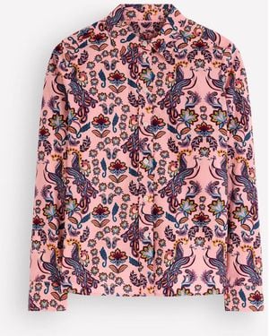 Boden The New Sienna Cotton Shirt - Rot