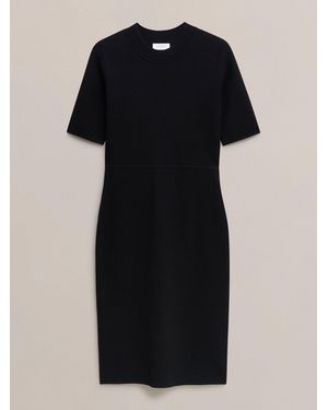 Hobbs Bridget Knitted Dress in Black | Lyst