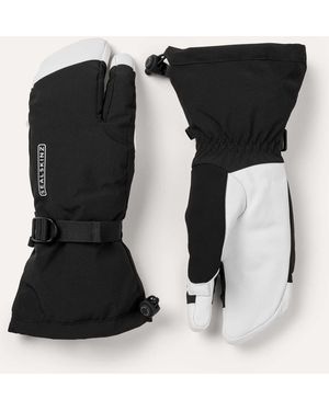 SealSkinz Congham Waterproof Thermal Ski Split Finger Gloves - Black
