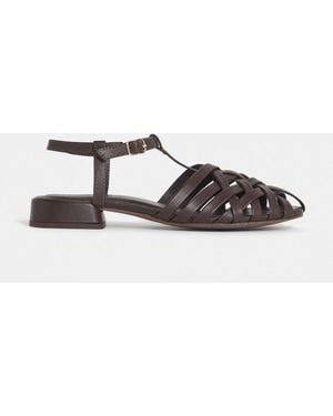 JD Williams Extra Wide Fit Refined Fishermans Woven Sandals - White