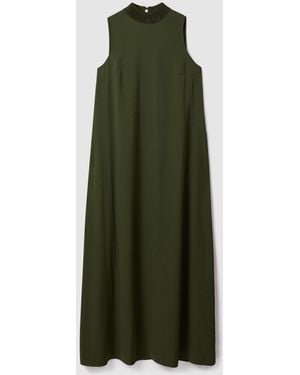 Florere Hochgeschlossenes Maxikleid - Grün