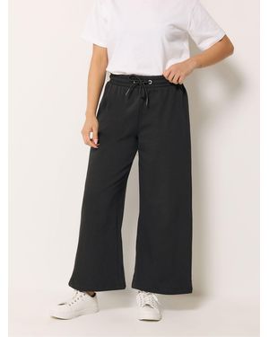 M Com Petite Wide Leg Sweatpants 2 Pack - Black
