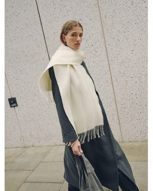 Next Wool Midweight Scarf - White