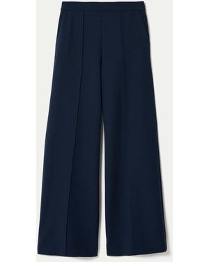 Jigsaw Modern Crepe Wide Leg Pants - Blue