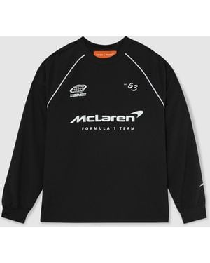 Reiss Mclaren Racing Logo Track Top -Fit - Black