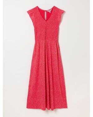 FatFace Fatface Demi Petite Jersey Midi Dress - Pink