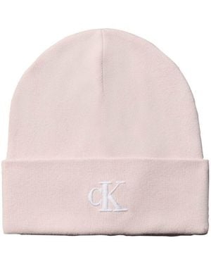Calvin Klein Signature Logo Beanie - Pink