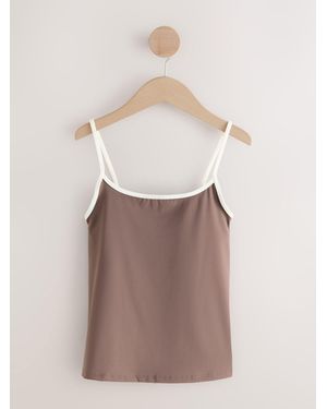 Self Contrast Sports Tank - Multicolor