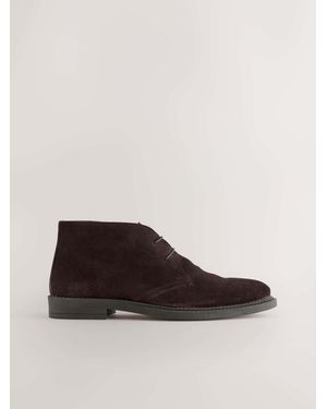 Next Smart Suede Chukka Boots - Brown