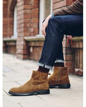 Next Tan Suede Chelsea Boots - Blue
