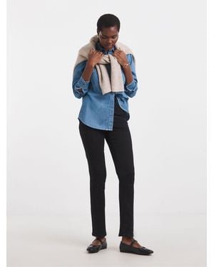 JD Williams High Waist Super Stretch Slim Leg Jeans - Blue