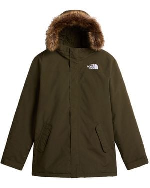 The North Face Zaneck Fur Hooded Jacket - Green