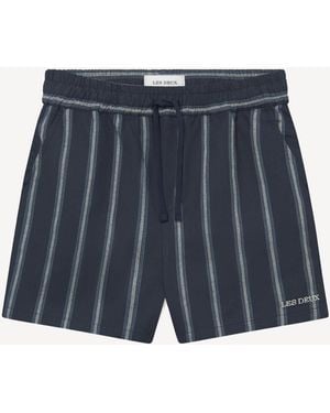 Les Deux Les Deux Lawson Stripe Shorts - Blue