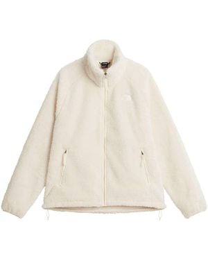 The North Face Osito Evolve Fluffy Full Zip Fleece Jacket - White