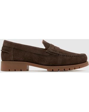 schuh Rayden Suede Loafer - Brown
