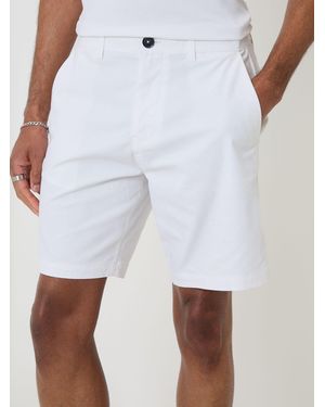 Threadbare Stretch Chino Shorts - White