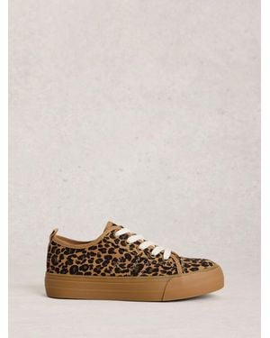 White Stuff Stuff Pippa Flatform Sneakers - Natural