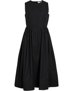 Vila Midi Poplin Dress - Black