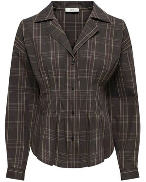 Jdy Check Fitted Shirt - Grey