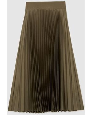 Reiss Pleated Midi Skirt - Multicolor