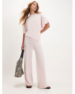 River Island Cut And Sew Asymmetric Top - Pink