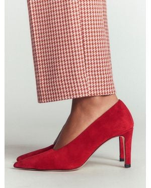 Boden Spitze Halbschuhe - Rot