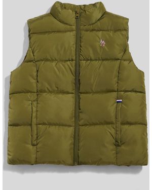 U.S. POLO ASSN. U. S. Polo Assn U. S. Polo Assn. Lightweight Puffer Gilet - Green