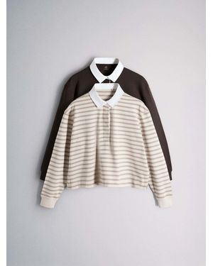 The Set 2 Pack Rugby Tops - Natural