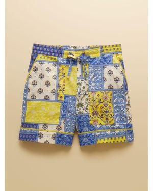 Joules Annie Pull On Oxford Shorts - Blue