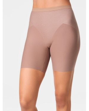 Spanx Invisible Supima Cotton Medium Control Mid-Thigh Shorts - Natural