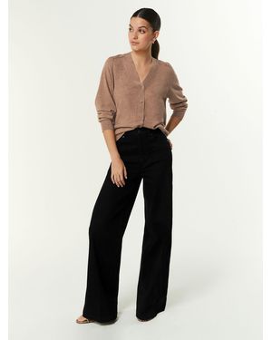 Next Wide Leg Denim Jeans - White