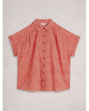 White Stuff Orla Button Through Shirt - Pink