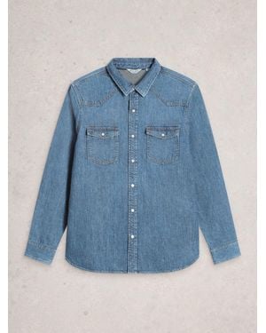 White Stuff Darvel Denim Shirt - Blue