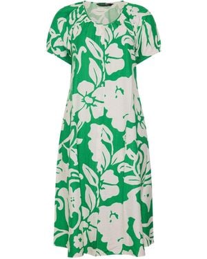 Evans Printed Swing Dress - Green