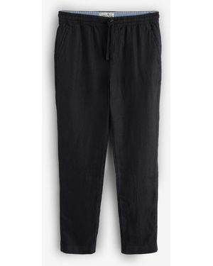 Superdry Merchant Linen Pants - Black