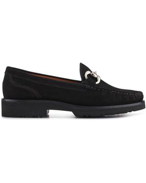 Jones Bootmaker Orlana Leather Slip-On Moccasins - Black