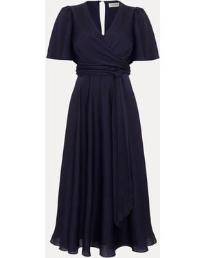 Phase Eight Petite Abbie Wrap Dress - Blue