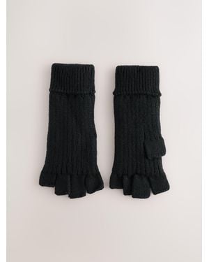 Next Fingerless Thinsulate Gloves - Black