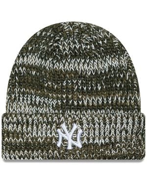 KTZ Chunky Knit Beanie New York Yankees Cap - Green