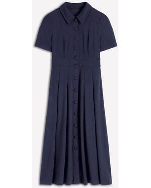 Boden Bridget Ponte Shirt Dress - Blue