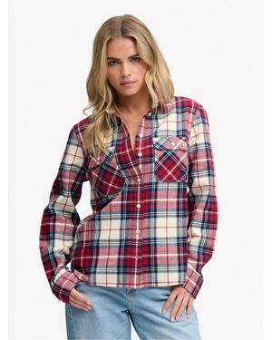 Superdry Lumberjack Check Flannel Shirt - White