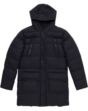 French Connection Langer Row-Parka Mit Innenkragen-Detail - Blau