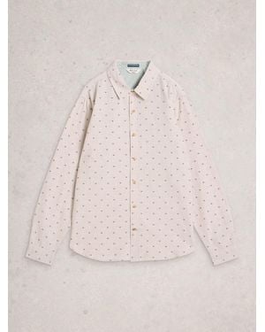 White Stuff Douglas Ls Dobby Shirt - Pink