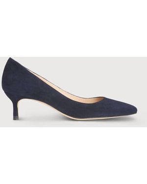 LK Bennett Audrey Suede Court Shoes - Blue