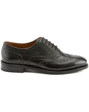 Jones Bootmaker Leather Lace Smart Shoes - Gray