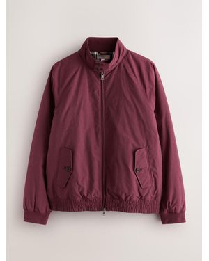 Next Burgundy Shower Resistant Padded Harrington Jacket - Purple