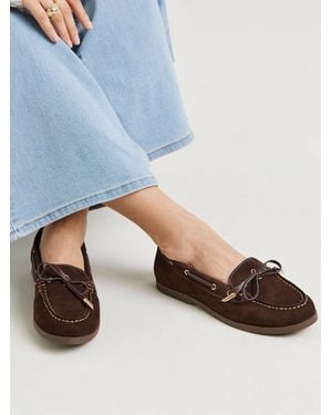 Simply Be Extra Wide Fit Boat Shoes - Blue
