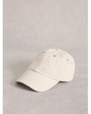 White Stuff Cream 100% Cotton Baseball Cap - Natural