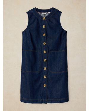 White Stuff Millie Denim Shift Dress - Blue